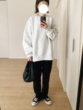 「CONVERSE（コンバース）のCANVAS ALL STAR J OX   J　32167431（スニーカー）」を使った、himarisoさん（レディース・164cm）の秋コーディネート