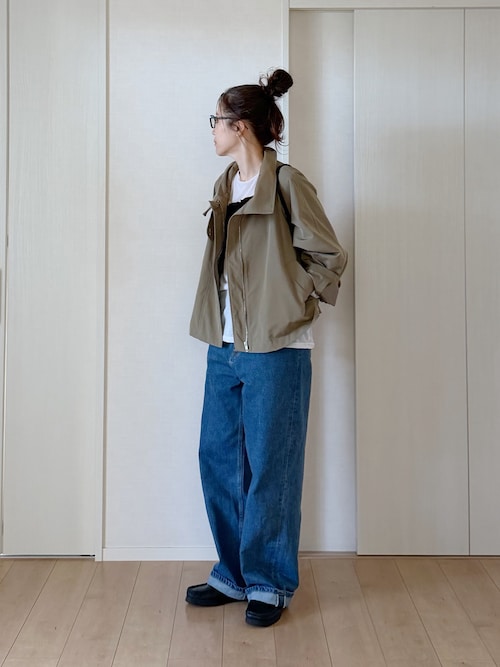 「Clarks（クラークス）のClarks / クラークス wallabee C/O&NEW ワラビー（モカシン/デッキシューズ）」を使った、himarisoさん（レディース・164cm）の春コーディネート