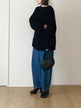 「SHIPS（シップス）のアイテム」を使った、himarisoさん（レディース・164cm）の冬コーディネート