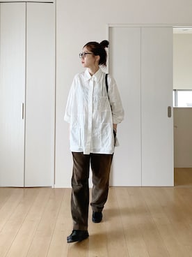 「アイテム（アンダーウェア）」を使った、himarisoさん（レディース・164cm）の秋コーディネート