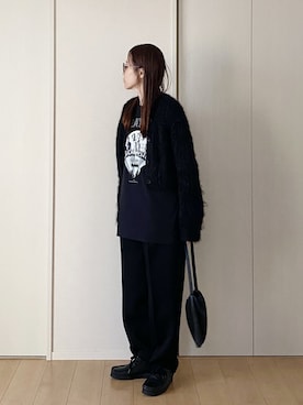 「アイテム（ファッション雑貨）」を使った、himarisoさん（レディース・164cm）の冬コーディネート