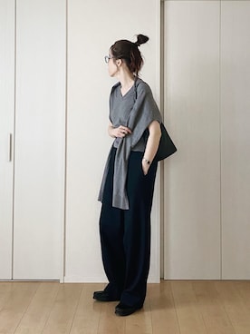 「アイテム（シューズ）」を使った、himarisoさん（レディース・164cm）の秋コーディネート