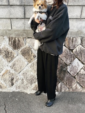 「モンスターパーカー」｜「アイテム（スウェット）」を使った、himarisoさん（レディース・164cm）の冬コーディネート