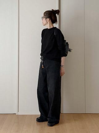 「TODAYFUL(トゥデイフル)のHenry's Denim(デニムパンツ)」を使った、himarisoさん(レディース・164cm)の秋コーディネート