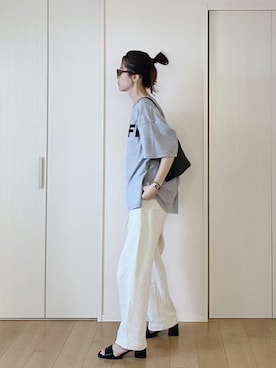 「アイテム（ハンドバッグ）」を使った、himarisoさん（レディース・164cm）の夏コーディネート