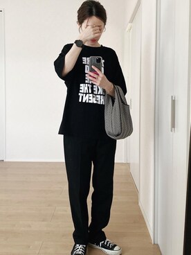 「CONVERSE（コンバース）のCANVAS ALL STAR J OX   J　32167431（スニーカー）」を使った、himarisoさん（レディース・164cm）の秋コーディネート