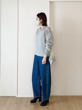 「THE SHINZONE（ザ　シンゾーン）のアイテム（スウェット）」を使った、himarisoさん（レディース・164cm）の春コーディネート