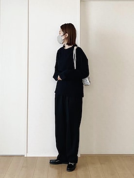 「オーガンジー」｜「アイテム（スウェット）」を使った、himarisoさん（レディース・164cm）の春コーディネート