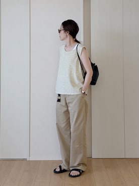 「Aeta（アエタ）のアイテム」を使った、himarisoさん（レディース・164cm）の夏コーディネート