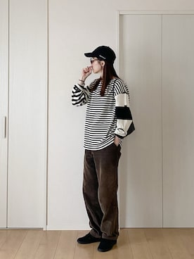 「アイテム（サングラス）」を使った、himarisoさん（レディース・164cm）の秋コーディネート