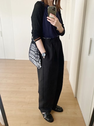 PAMMのラグランスウェット ブルー×ブラウン サイズ3 PAMM snap🤳 2025