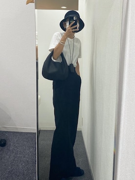 「MOUSSY（マウジー）のアイテム（ハット）」を使った、てらまゆさん（レディース・160cm）の秋コーディネート