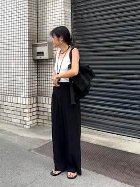 「THE ROW（ザロウ）のアイテム」を使った、てらまゆさん（レディース・160cm）の夏コーディネート