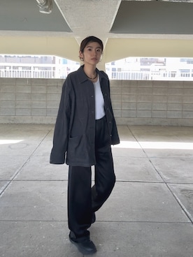 「アイテム（ピアス（両耳用））」を使った、てらまゆさん（レディース・160cm）の秋コーディネート
