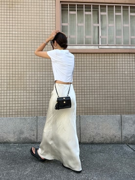 「アイテム（サンダル）」を使った、てらまゆさん（レディース・160cm）の夏コーディネート