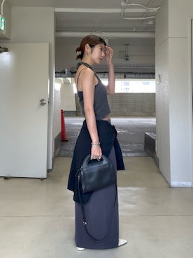 「アイテム（ヘアアクセサリー）」を使った、てらまゆさん（レディース・160cm）の秋コーディネート