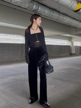 「トレンド秋素材コーデ」｜てらまゆさん（レディース・160cm）の秋コーディネート