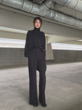 「アイテム（財布）」を使った、てらまゆさん（レディース・160cm）の冬コーディネート