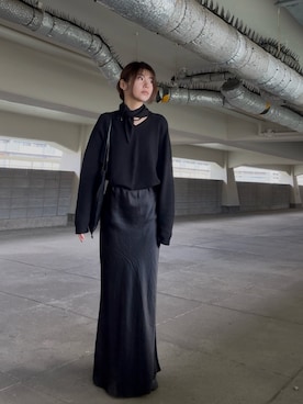 UNIQLO（ユニクロ）の「3Dメリノモックネックワンピース（7分袖