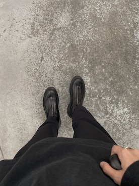 「THE ROW（ザロウ）のTHE ROW Zipped Boot I（ブーツ）」を使った、てらまゆさん（レディース・160cm）の秋コーディネート