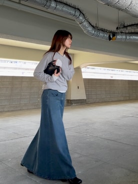 「CELINE（セリーヌ）のアイテム」を使った、てらまゆさん（レディース・160cm）の冬コーディネート