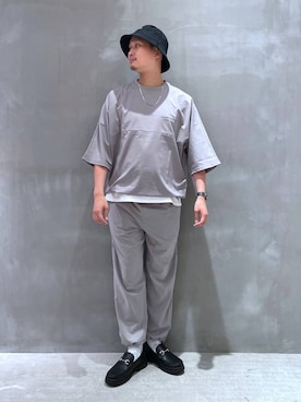 「アイテム（帽子）」を使った、Takuさん（メンズ・180cm・30代）の夏コーディネート