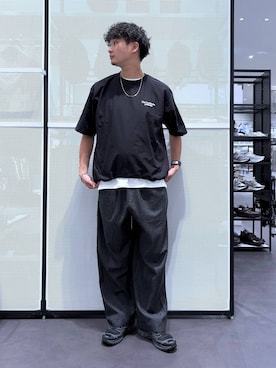 「LAKOLE（ラコレ）のアイテム」を使った、Takuさん（メンズ・180cm）の夏コーディネート