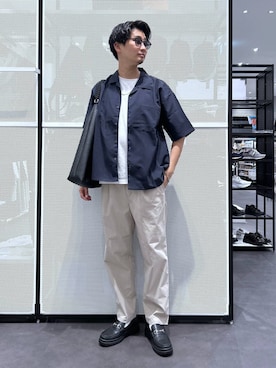 「LAKOLE（ラコレ）のアイテム」を使った、Takuさん（メンズ・180cm）の春コーディネート