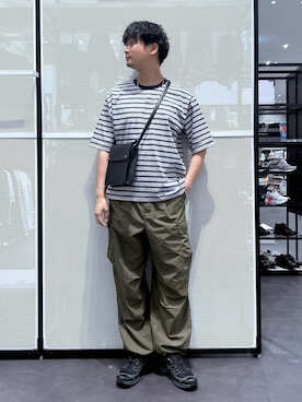 「LAKOLE（ラコレ）のアイテム」を使った、Takuさん（メンズ・180cm）の春コーディネート
