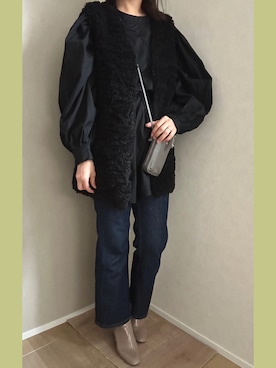 「Per sist ence（パーシエンス）のアイテム（トップス）」を使った、uchi!さん（レディース・162cm）の春コーディネート