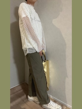 「半袖デビュー」｜uchi!さん（レディース・162cm）の春コーディネート
