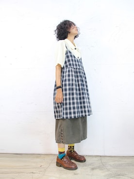 「vintage style」｜Amanさん（レディース・164cm）の秋コーディネート