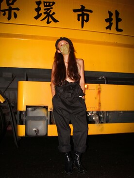 「oversize」｜「アイテム（ニットキャップ/ビーニー）」を使った、Amanさん（レディース・164cm）の夏コーディネート