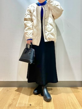 「URBAN RESEARCH ROSSO」｜「アイテム（ダウンジャケット/コート）」を使った、megさん（レディース・153cm）の秋コーディネート