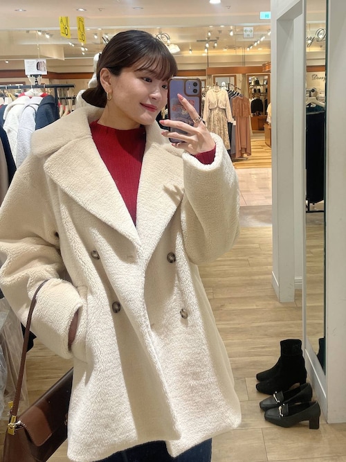 セール】ボアハーフコート126675（ピーコート）｜Andemiu