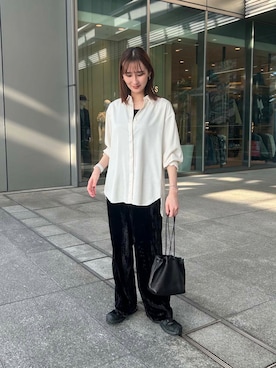 「MASTER&Co（マスターアンドコー）のアイテム（バッグ）」を使った、momokaさん（レディース・164cm）の秋コーディネート