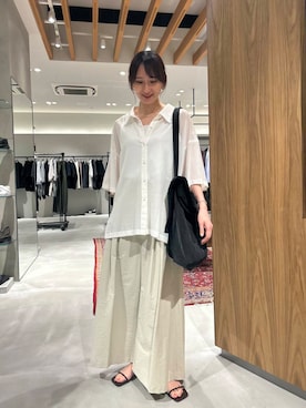 「ITTI（イッチ）のアイテム」を使った、momokaさん（レディース・164cm）の夏コーディネート