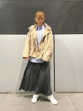「WILD THINGS（ワイルドシングス）のアイテム（その他アウター）」を使った、momokaさん（レディース・164cm）の秋コーディネート