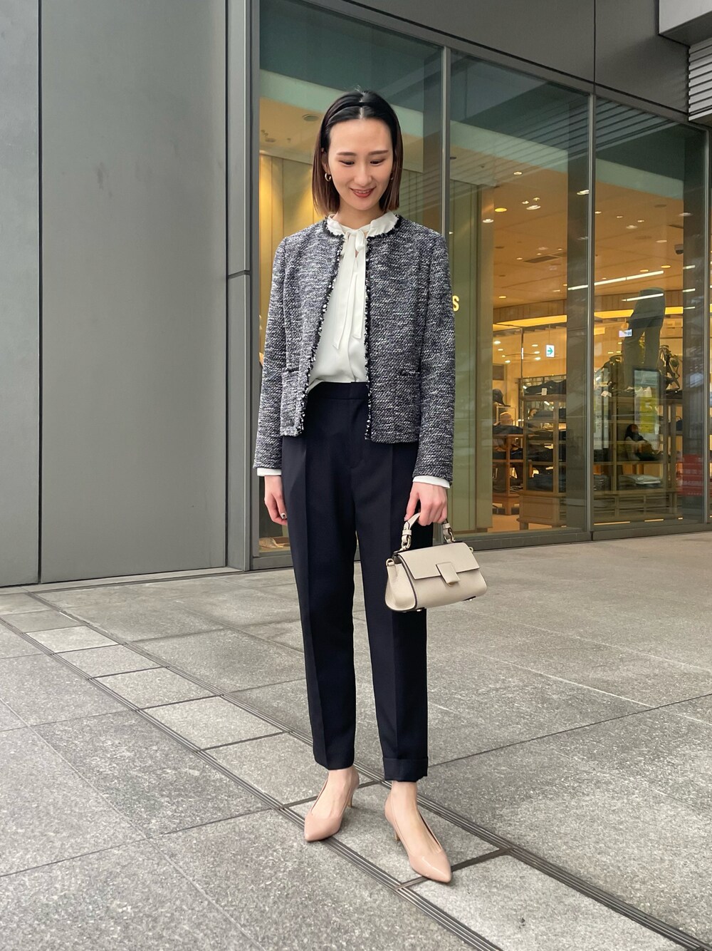 URBAN RESEARCH（アーバンリサーチ）の「ノーカラーフリンジツイード