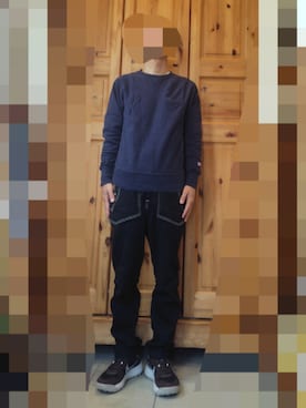 「Champion（チャンピオン）のアイテム（トップス）」を使った、やんさかさん（メンズ・166cm）の春コーディネート