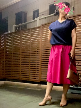 「半袖」｜「アイテム（その他）」を使った、あっき✲さん（レディース・154cm）の秋コーディネート