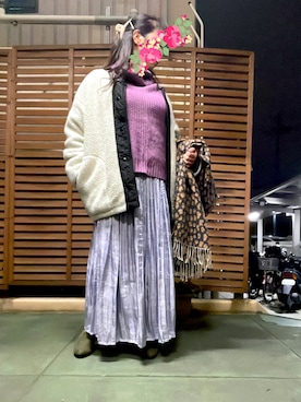 「GRL（グレイル）のアイテム（ブルゾン）」を使った、あっき✲さん（レディース・154cm）の冬コーディネート