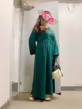 「apres jour mignon（アプレジュールミニョン）のアイテム（ワンピース/ドレス）」を使った、あっき✲さん（レディース・154cm）の秋コーディネート