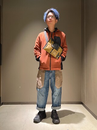 d.i.a/ゼブラコンビオープンバックカットソー uyu.（ウユ）の「バックオープンバイカラーブラトップ【uyu