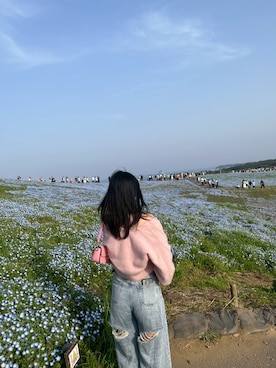 「アイテム（トップス）」を使った、ちさとさん（レディース・165cm）の夏コーディネート