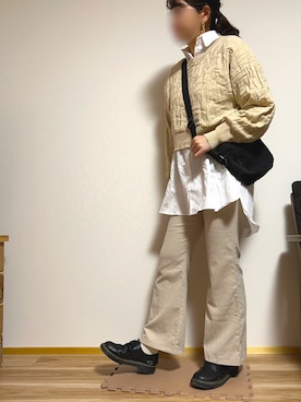 「chocomee（チョコミー）のアイテム（シャツ/ブラウス）」を使った、meme⁂さん（レディース・162cm）の冬コーディネート