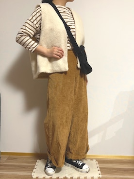 「w closet（ダブルクローゼット）のアイテム（その他アウター）」を使った、meme⁂さん（レディース・162cm）の春コーディネート