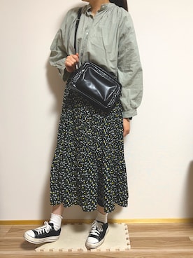 「chocomee（チョコミー）のアイテム（トップス）」を使った、meme⁂さん（レディース・162cm）の春コーディネート