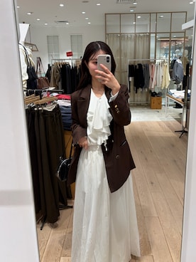 「mystic（ミスティック）のアイテム（シャツ/ブラウス）」を使った、おみくさん（レディース・163cm）の冬コーディネート