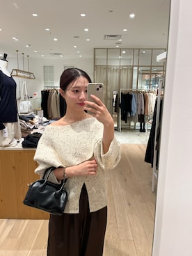 「mystic（ミスティック）のアイテム（ニット/セーター）」を使った、おみくさん（レディース・163cm）の秋コーディネート